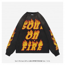 SAINT Mxxxxxx Soul On Fire Long Sleeve T-Shirt