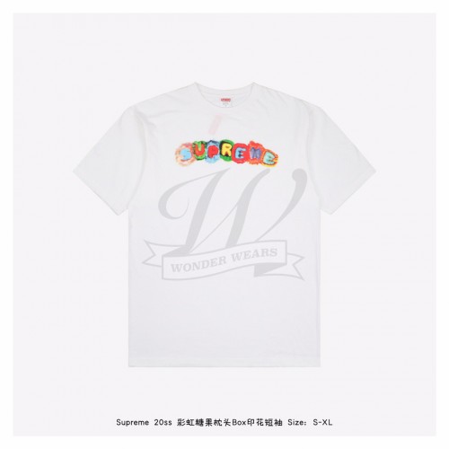 supreme box logo rainbow hoodie