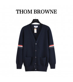 Thom Browne Cotton V-Neck Cardigan
