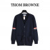 Thom Browne Cotton V-Neck Cardigan