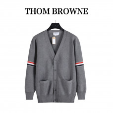 Thom Browne Cotton V-Neck Cardigan