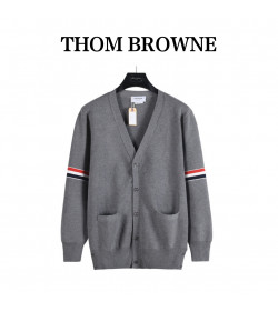 Thom Browne Cotton V-Neck Cardigan