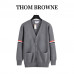 Thom Browne Cotton V-Neck Cardigan