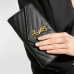 YSL Grain De Poudre Leather Flap Wallet Large