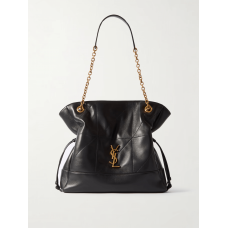 YSL Jamie Shopping Shoulder Bag Lambskin Black/Gold