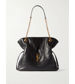 YSL Jamie Shopping Shoulder Bag Lambskin Black/Gold