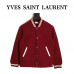 YSL Wool-Rich Logo Bomber Jacket