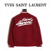 YSL Wool-Rich Logo Bomber Jacket