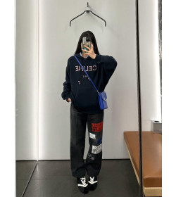 C*line Appliqué Straight Leg Jeans