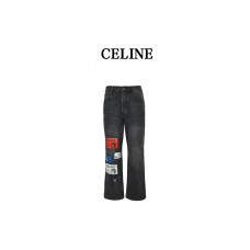 C*line Appliqué Straight Leg Jeans