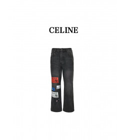 C*line Appliqué Straight Leg Jeans