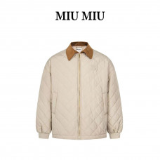 Miu Miu 24FW Diamond Quilted Puffer Jacket
