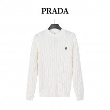 PRD Resort Logo Cable Knit Crewneck Sweater