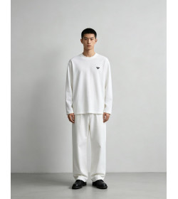 Prada Triangle Logo Long Sleeve Top