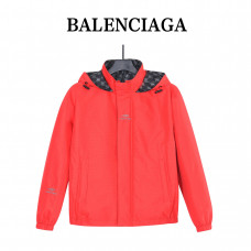 Balenci*ga Double B Monogram 3M Embroidered Reversible Hooded Jacket