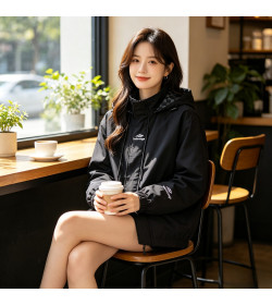 Balenci*ga Double B Monogram 3M Embroidered Reversible Hooded Jacket