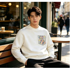 Fendi Colorful FF Faux Pocket Print Crewneck Sweatshirt