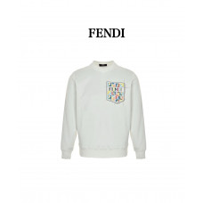 Fendi Colorful FF Faux Pocket Print Crewneck Sweatshirt