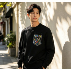 Fendi Colorful FF Faux Pocket Print Crewneck Sweatshirt