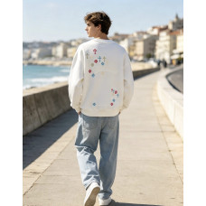 Chrome Hearts Colorful Logo Embroidered Crewneck Sweatshirt