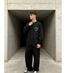 Chrome Hearts Colorful Logo Embroidered Crewneck Sweatshirt