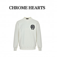 Chrome Hearts Horseshoe Scroll Embroidered Crewneck Sweatshirt