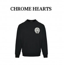 Chrome Hearts Horseshoe Scroll Embroidered Crewneck Sweatshirt
