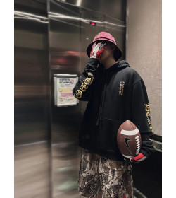 Chrome Hearts Gold Label Sanskrit Print Hoodie