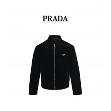PRD 25FW Triangle Logo Velvet Jacket