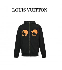 Louis Vuitton 25FW Nigo Collaboration Leather Appliqué Zip Jacket