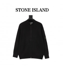 Stone Island 26FW Sleeve Badge Zip Knit Jacket