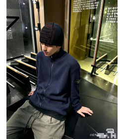 Stone Island 26FW Sleeve Badge Zip Knit Jacket