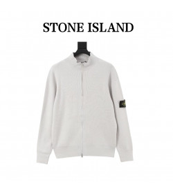 Stone Island 26FW Sleeve Badge Zip Knit Jacket