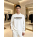 Burb*rry 26SS Check Letter Sleeve Crewneck Sweatshirt