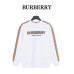 Burb*rry 26SS Check Letter Sleeve Crewneck Sweatshirt
