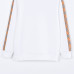Burb*rry 26SS Check Letter Sleeve Crewneck Sweatshirt