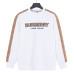 Burb*rry 26SS Check Letter Sleeve Crewneck Sweatshirt