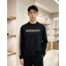 Burb*rry 26SS Check Letter Sleeve Crewneck Sweatshirt
