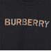 Burb*rry 26SS Check Letter Sleeve Crewneck Sweatshirt