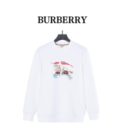 Burb*rry 26SS Colorful Equestrian Knight Embroidered Crewneck Sweatshirt