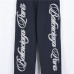 Balenci*ga Cursive Side Logo Embroidered Trousers Balenci*ga Cursive Side Logo Embroidered Trousers