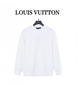 1V Embossed Monogram Collar Embroidered Crewneck Sweatshirt