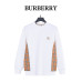 Burb*rry 26SS Equestrian Knight Embroidered Check Hem Crewneck Sweatshirt Burb*rry 26SS Equestrian Knight Embroidered Check Hem Crewneck Sweatshirt