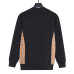 Burb*rry 26SS Equestrian Knight Embroidered Check Hem Crewneck Sweatshirt