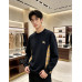 Burb*rry 26SS Equestrian Knight Embroidered Check Hem Crewneck Sweatshirt