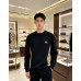 Burb*rry 26SS Equestrian Knight Embroidered Check Hem Crewneck Sweatshirt