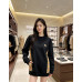 Burb*rry 26SS Equestrian Knight Embroidered Check Hem Crewneck Sweatshirt