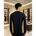 Burb*rry 26SS Equestrian Knight Embroidered Check Hem Crewneck Sweatshirt