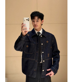 1V Patchwork Embroidered Denim Jacket