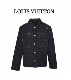 1V Patchwork Embroidered Denim Jacket